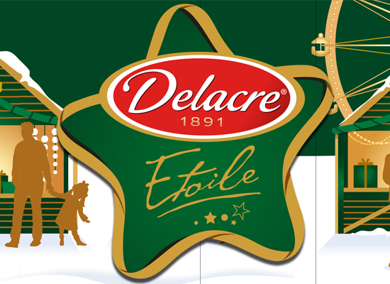 tms accompagne Delacre pour ses mises en avant  magasin à Noël !